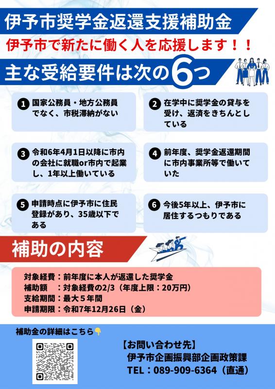 奨学金チラシ表
