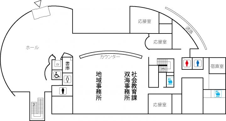 双海地域事務所1階フロア